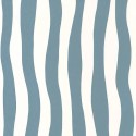 Casamance|Tapete gewellte weiß-blaue Streifen|Streifen