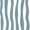 Casamance|Tapete gewellte weiß-blaue Streifen|Streifen