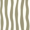 Casamance|Wavy khaki green striped wallpaper|Stripes