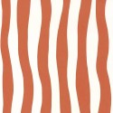 Casamance|Wavy orange striped wallpaper|Stripes
