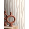 Casamance|Papier peint rayures ondulées beige pastel|Rayures
