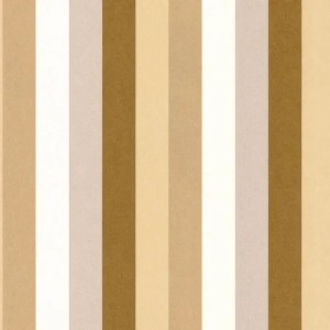 Caselio|Papier peint rayures marron et blanc salon|Rayures