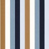 Casamance|Tapete vertikale blau-braune Streifen|Streifen