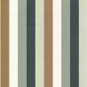 Casamance|Vertical green and brown-toned striped wallpaper|Stripes