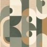 Casamance|Abstrakte Geometrische Tapete bunt mit Texturen|Abstrakt