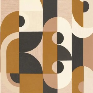 Casamance|Abstrakte Geometrische Tapete bunt mit Texturen|Abstrakt