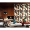 Casamance|Abstrakte Geometrische Tapete bunt modernes Design|Retro