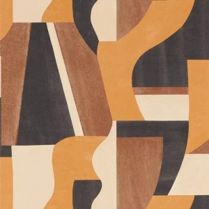 Casamance|Papier peint géométrique beige style aquarelle décorative|Abstrait