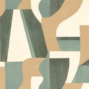 Casamance|Papier peint géométrique beige style aquarelle décorative|Abstrait