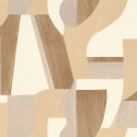 Casamance|Papier peint géométrique beige style aquarelle décorative|Abstrait