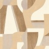 Casamance|Papier peint géométrique beige style aquarelle décorative|Abstrait