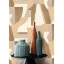 Casamance|Papier peint géométrique beige style aquarelle décorative|Abstrait