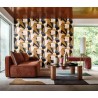 Casamance|Papier peint géométrique orange inspiré de Delaunay|Rétro