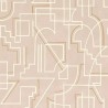 Casamance|Papier peint géométrique beige lignes abstraites contemporaines|Contemporain