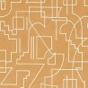 Casamance|Geometrische Tapete senforange verflochtene Linien|Tapeten