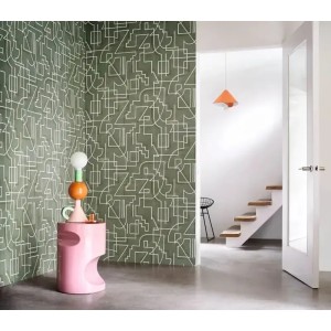 Architects Paper|Florale Tapete in Grün und Türkis mit Aquarelleffekt|Tapeten 2