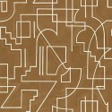 Casamance|Wallpaper geometric brown abstract line style|Geometric