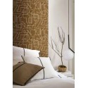 Casamance|Papier peint géométrique brun style lignes abstraites|Géométrique
