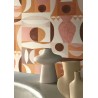Casamance|Geometrische Tapete orange-rosa inspiriert von Herbin|Tapeten
