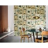 Casamance|Wallpaper geometric green artistic Herbin style|Abstract