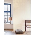Casamance|Wallpaper geometric fans white and gold|Minimalist