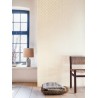 Casamance|Wallpaper geometric fans white and gold|Minimalist