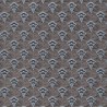 Casamance|Papier peint géométrique éventails brun et argent|Papier Peint