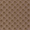 Casamance|Papier peint géométrique éventails brun et doré|Art Déco