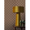 Casamance|Papier peint géométrique éventails brun et doré|Art Déco