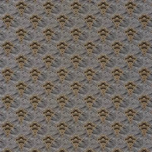 Casamance|Papier peint géométrique éventails beige et gris|Minimaliste