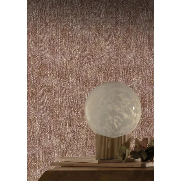 Papel pintado hojas texturizadas marrón - Casamance Mirage 75261630