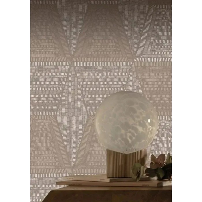 Casamance|Wallpaper ethnic African tribal taupe brown|Rhombus