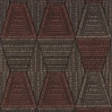Casamance|Papier peint ethnique tribal africain noir terre cuite|Losanges