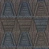 Casamance|Papier peint ethnique tribal africain métallisé|Losanges