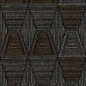 Casamance|Ethno Tapete Afrikanisch Tribal schwarz-gold|Tapeten