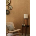 Casamance|Wallpaper plain distressed effect white and gold|Stucco Imitation