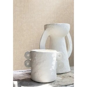 Casamance|Wallpaper plain distressed effect ochre yellow|Stucco Imitation 2