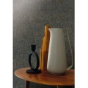 Casamance|Wallpaper plain distressed effect black and gold|Stucco Imitation