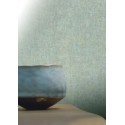Papel pintado liso efecto desgastado verde turquesa - Casamance Mirage 75283364