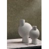 Casamance|Wallpaper plain distressed effect green|Stucco Imitation