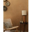 Casamance|Papier peint uni effet vieilli brun taupe|Imitation Stuc