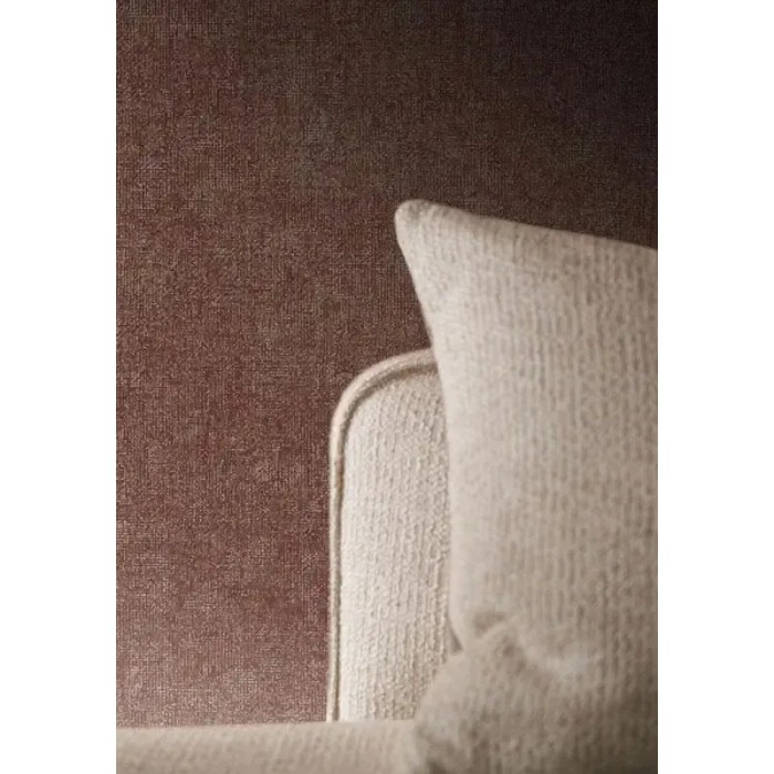 Casamance|Unifarbene Tapete Vintage-Effekt taupebraun|Stuckimitat