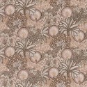 Casamance|Papier peint oasis floral moderne rose métallisé|Papier Peint