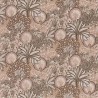 Casamance|Papier peint oasis floral moderne rose métallisé|Papier Peint
