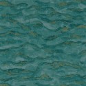 Casamance|Papier peint paysage marin aquarelle vert et doré|Oriental