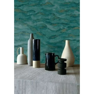 Papeldecor|Papier peint gris métallique rayé et texturé effet sable|Papier Peint 2