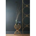 Casamance|Wallpaper plain grey and beige with pearly finish|Wallpaper