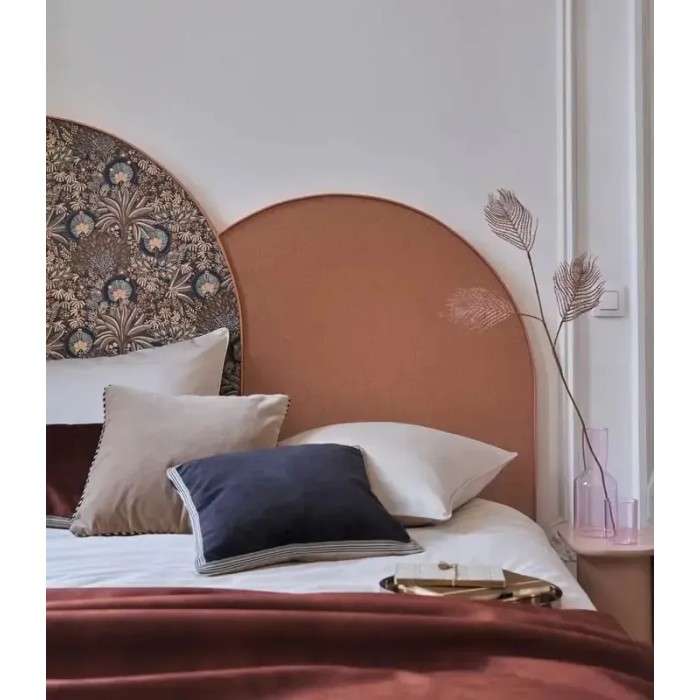 Casamance|Wallpaper plain rust orange with shiny effect|Wallpaper