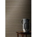 Casamance|Wallpaper natural fibers raffia mat brown grey|Raffia Imitation