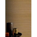 Papel pintado fibras naturales rafia esterilla ocre camel - Casamance Textures Vegetales 75360814